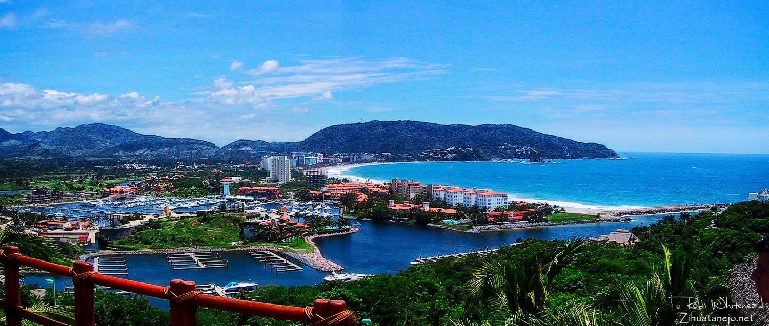 Marina Ixtapa coastal development seen from above