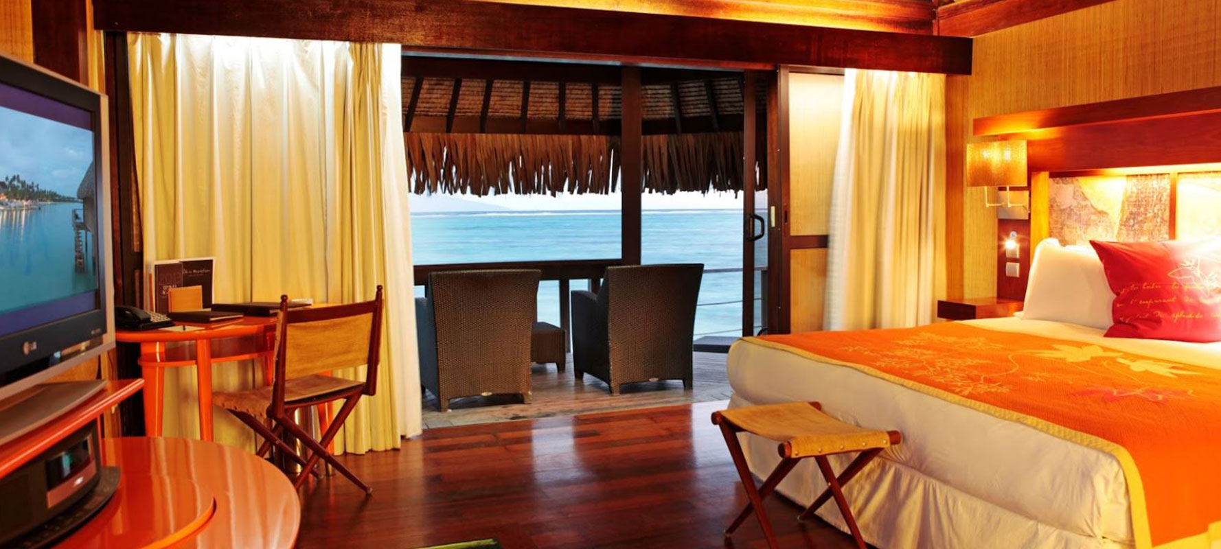 Overwater Bungalows, Moorea, Tahiti